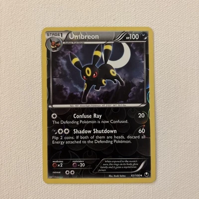 Umbreon  REVERSE - POKÉMON 61/108  - Image 1 of 4