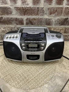 Lenoxx Sound CD-102 Boombox CD Cassette Radio Stereo System Please Read No Cord - Picture 1 of 7