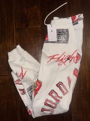 Calça de lã Air Jordan Brooklyn nova FN4547-133 Chicago Bulls Nike masculina GG - Imagem 1 de 4