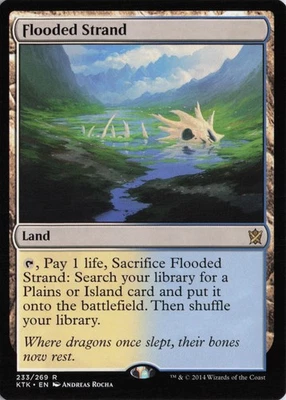 Flooded Strand NM Khans of Tarkir 2014 Expansion/Rare #233 MTG - Image 1 of 2