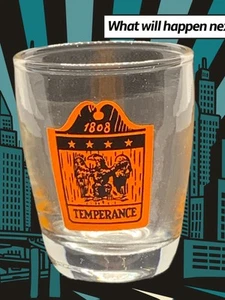 Shotglass Temperance 1808 usado historia - Imagen 1 de 4