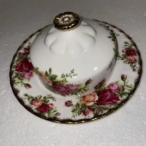 Royal Albert Bone China OLD COUNTRY ROSES Round Butter Dish-vintage - Picture 1 of 9