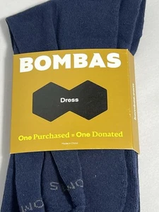 Bombas Calze eleganti leggere al ginocchio grandi blu navy 9,5-13 uomo 11-13 donna - Foto 1 di 4