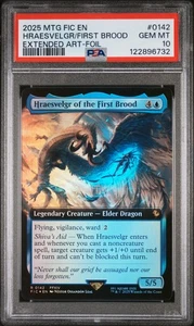 2025 MTG Final Fantasy EA Foil Hraesvelgr of the First Brood #0142 PSA 10 - Picture 1 of 2