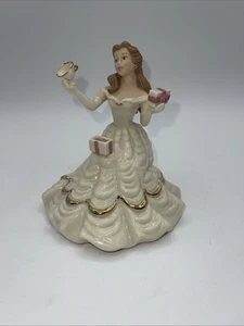 "Estatuilla sorpresa de cumpleaños de Bella y la Bestia de Lenox Disney 853107 5,5""" - Imagen 1 de 7