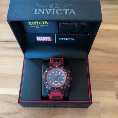 Invicta-Marvel Deadpool-Marvel Comic-Modelo 27487-¡RARO!-¡Numerado bajo! 151/4000  Foto 1 de 4
