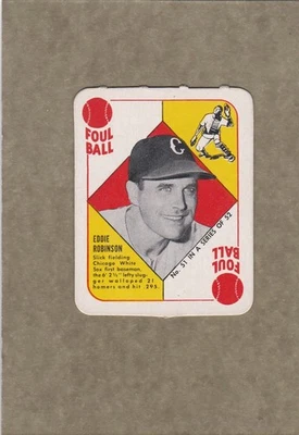 *1951 TOPPS RED BACK #51 EDDIE ROBINSON, WHITE SOX breathtaking - Image 1 of 2