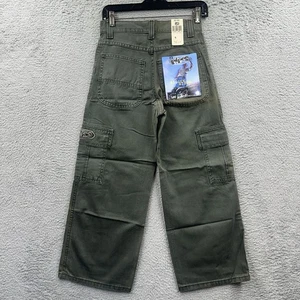 Vintage Lee Pipes Jeans Boys Size Small 26x26 Wide Leg Pockets Baggy Skater Y2K - Picture 1 of 12