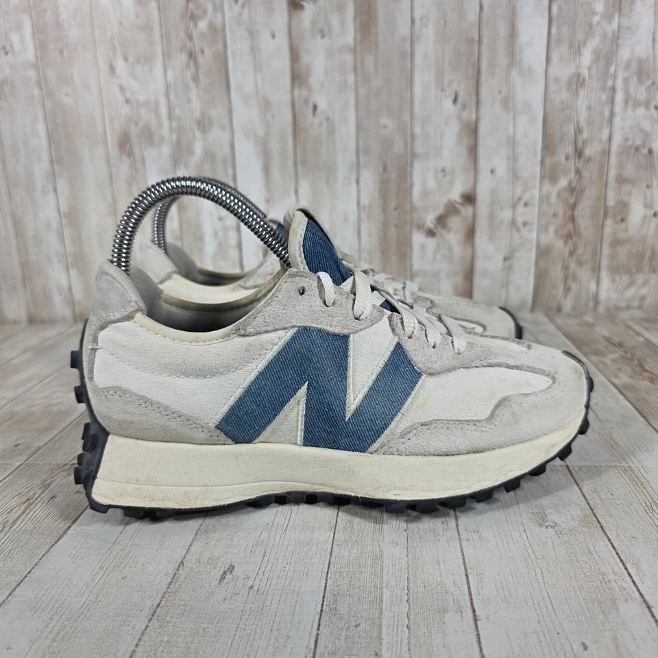 Zapatillas informales estilo de vida New Balance 327 beige azul para mujer talla 6,5 Foto 1 de 4