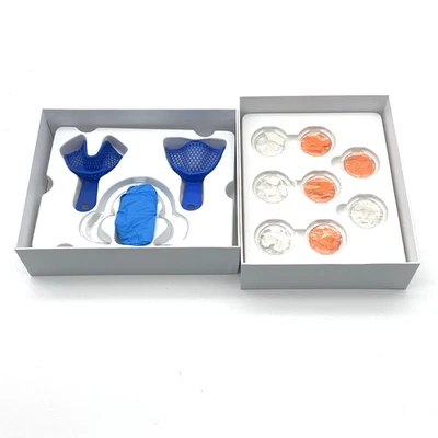Kit de moldes de masilla de impresión dental superior e inferior para parrillas y coronas MODERADO Foto 1 de 4
