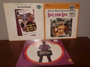 Vintage New Soundtrack 3-LP Lot-,The Scalphunters,Live For Life,Gally Gally NEW - Picture 1 of 4