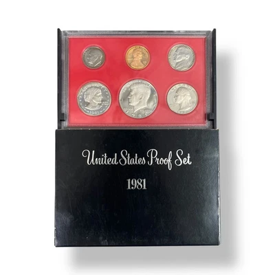 1981 United States Mint Clad Proof Coin Set - As Is - Image 1 of 4