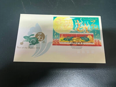 (714) 3-4-2025 - Cubierta Australian Christmas Island FDC - Conejo Año Nuevo Chino Foto 1 de 2