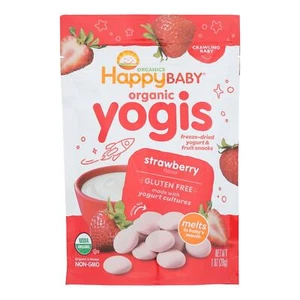 Happy Baby Snack Yogurt Strawberry Organic 1 oz (Pack of 3) - Picture 1 of 3