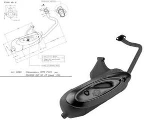 0582 MARMITTA SCARICO TERMINALE SITOPLUS PIAGGIO ZIP 50cc 4 TEMPI - Imagen 1 de 2