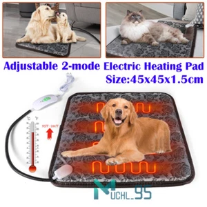Electric Pet Heating Pad Warmer Heater Bed Heated Mat Dog Cat Blanket Waterproof - Picture 1 of 16