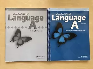 Abeka Book Language Writing & Grammar A teacher lot of 2 homeschooling 4th gr. - Foto 1 di 6