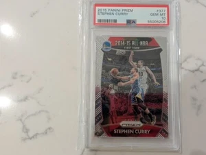 2015 Panini SILVER Prizm STEPHEN CURRY #377, PSA 10 - Picture 1 of 4
