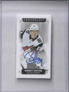 2019-20 UD CHRONOLOGY BARRETT HAYTON MINI ROOKIE M-266 33/60 SSP RC RARE COYOTES - Picture 1 of 2