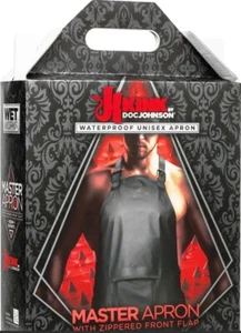 Kink Master Apron with Zippered Front Flap BDSM Sex Tools Waterproof Wet Works - Picture 1 of 4