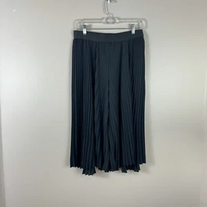 BAILEY 44 Damen Gr. S Schwarz Plissee High Rise Pull On Weites Bein Cropped Hose - Bild 1 von 6