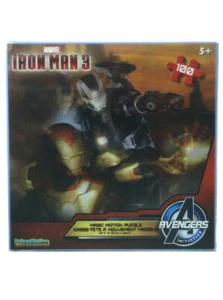 Iron Man 3 Movie Magic Motion 100-Piece Lenticular Puzzle Marvel Comics New - Picture 1 of 3