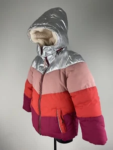 Boden 2-in-1 Padded Coat, 5-6 Yrs, Girls, Colorblock Metallic, Winter Warm - Picture 1 of 24