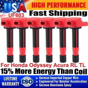 Set of 6 Ignition Coil for 2009-2015 Acura Honda Ridgeline Odyssey V6 3.5L UF603 - Picture 1 of 17