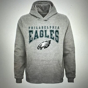 Philadelphia Eagles NFL Youth Boys Scoreboard Grey Pullover Hoodie - NWT - Picture 1 of 11