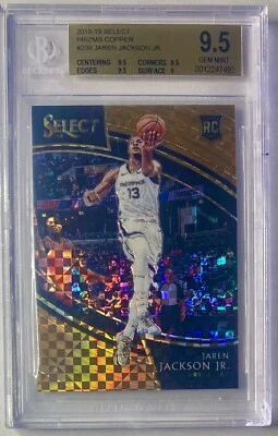 2018-19 Select Jaren Jackson Jr. Copper Prizm Courtside RC /60 BGS 9.5 #239 - Image 1 of 2