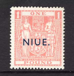 M17412 Niue 1942 SG86 - £1 pink - Picture 1 of 1