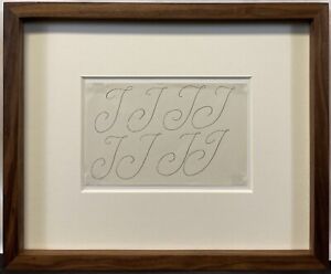 Original c. 1945-46 Henri Matisse Pen Ink Study Letter “J” Book Illustration