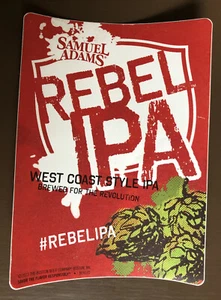 Samuel Adams REBEL IPA West Coast Style Boston Beer Company 2013 large sticker - Picture 1 of 2