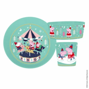 Koziol Frühstücksset Connect Peppa Pig Winter Wonderland 3-tlg., Kunststoff - Bild 1 von 1