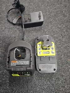 RYOBI P190 ONE+ 18V 2.0 Ah Battery & P118B Charger - New - Open Box - Picture 1 of 3