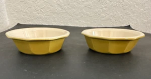 Emile Henry Pie / Tart Dish Yellow Enamel Ceramic 5.5" # 31.72 - Picture 1 of 11
