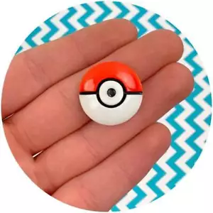 Pokéball Charm | Slime DIY craft | Cheap Bulk Cabochon - Picture 1 of 1
