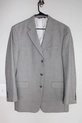 GRAY JOS. A. BANK COTTON / WOOL BLEND SPORT COAT sz 42L blazer / suit jacket - Image 1 of 4