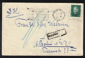 Deutsches Reich 1930 Brief NACHGEBÜHR MiNr444 Abzug Besatzungstruppen ST Berlin - Bild 1 von 3