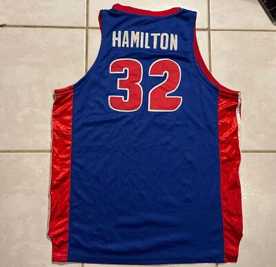 Camiseta deportiva vintage Reebok Detroit Pistons Richard Hamilton NBA para hombre TALLA 50 Foto 1 de 4