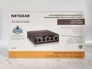 NIB - NETGEAR 5-Port Gigabit Ethernet Switch Desktop or Wallmount (GS305) - Picture 1 of 3