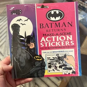 NEU 1992 Batman Returns Make-A-Scene Action Aufkleber + Batman Returns Hintergrund - Bild 1 von 4