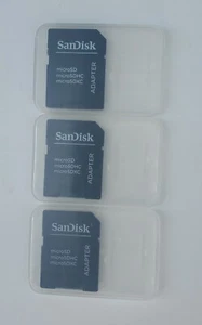 Three Sandisk Micro SD Adapter Micro SDHC Micro SDXC - Picture 1 of 2