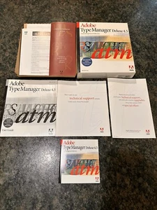 Adobe Type Manager Deluxe 4.5 Mac Software Font Management Made Easy Full Set - Picture 1 of 4