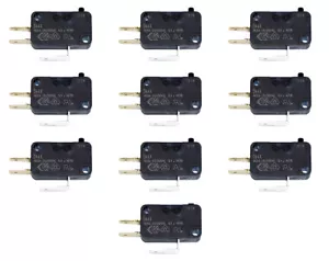 Paquete de 10 microswitch Cherry/ZF 75g .187" D44X para joysticks y pulsadores arcade - Imagen 1 de 1