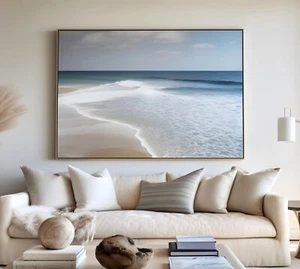 Ocean Beach Canvas Painting Home Decor Landscape Wall Poster Print Art - Picture 1 of 3