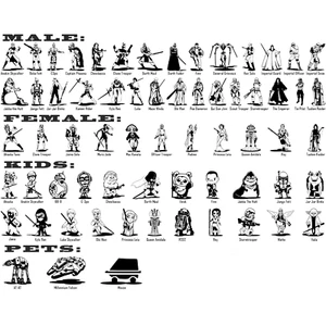Star Wars Vinyl Decal Sticker Car Window Design Laptop Create StarWars Family - Picture 1 of 70