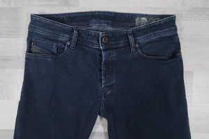 Mens Diesel TROXER Stretch Slim Skinny Blue Jeans W34 L32 Wash R8KE4 - Picture 1 of 14