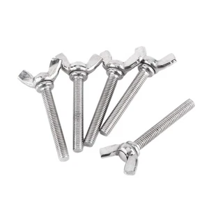 5 Pcs M5 Butterfly Hand Screws Bolts 304 Stainless Steel Fastener3024 - Picture 1 of 6