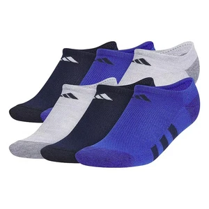6 PAIRS adidas Athletic Cushioned Kids' No Show Large SHOE SZ 5Y-7Y - Picture 1 of 4